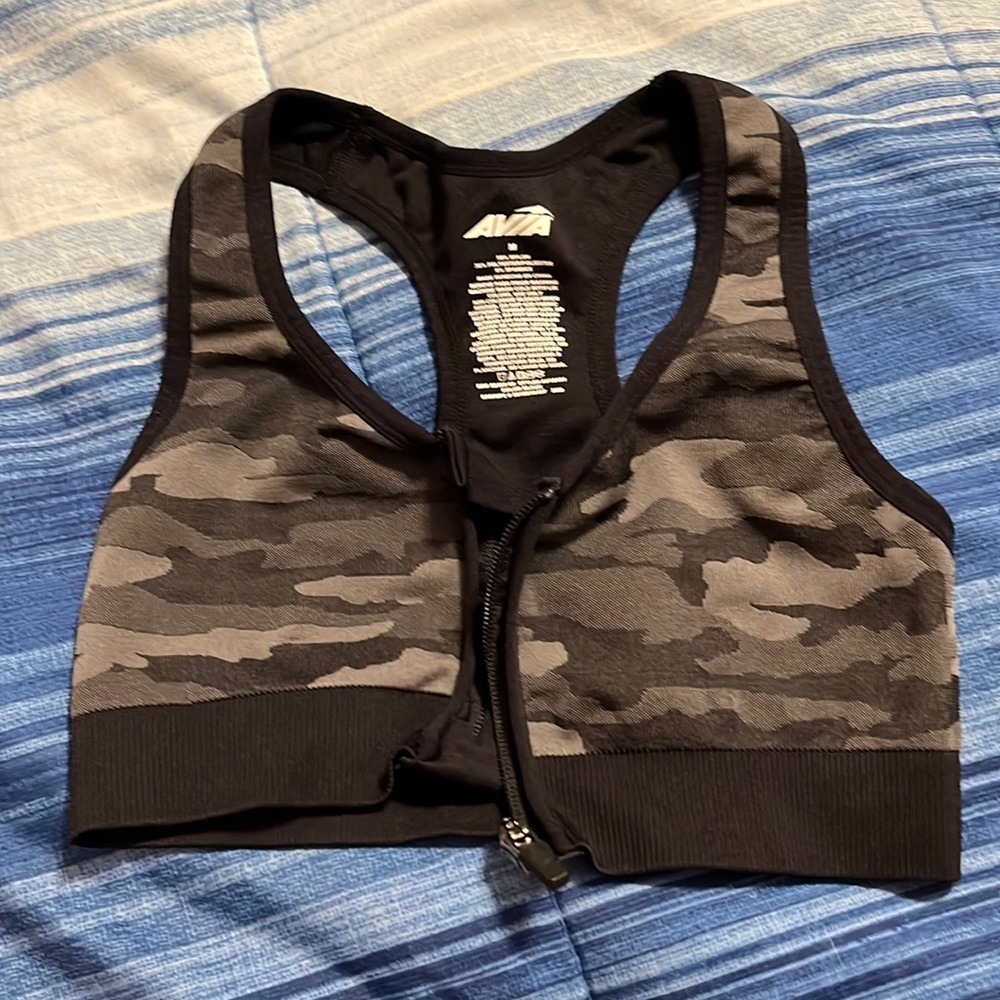 Avia Front Zipper Sports Bra